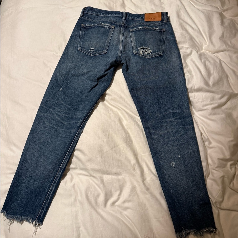 Moussy Dark Blue Skinny Jeans